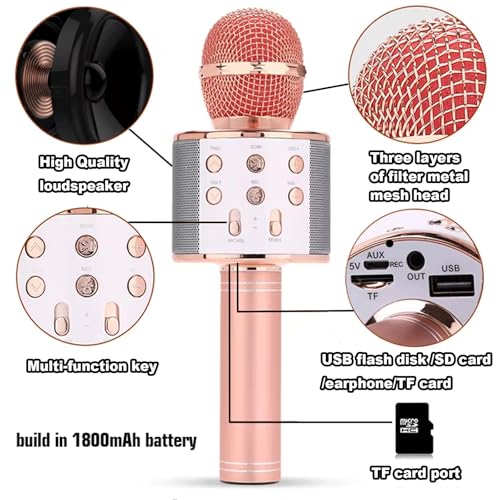 Wireless Bluetooth Karaoke Microphone 3-in-1 U593374