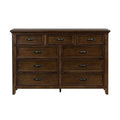 9 Drawer Mahogany Dresser C9599