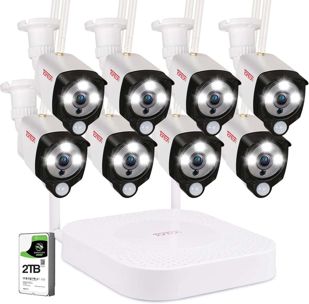 8CH NVR 6PCS 3MP Outdoor Bullet Cameras Security Camera System K78507