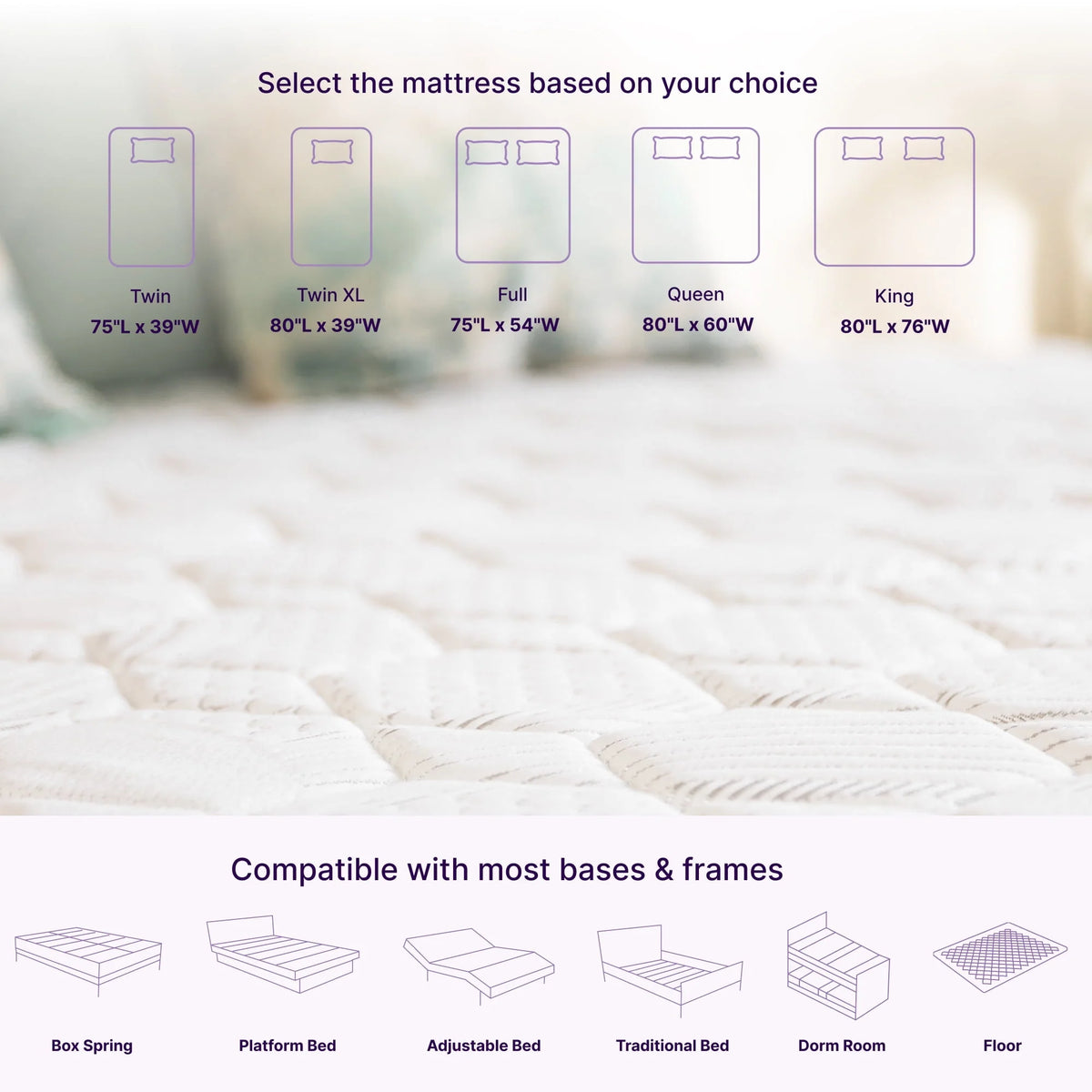 Queen Size Hybrid Memory Foam Pocket Spring Mattress H31062