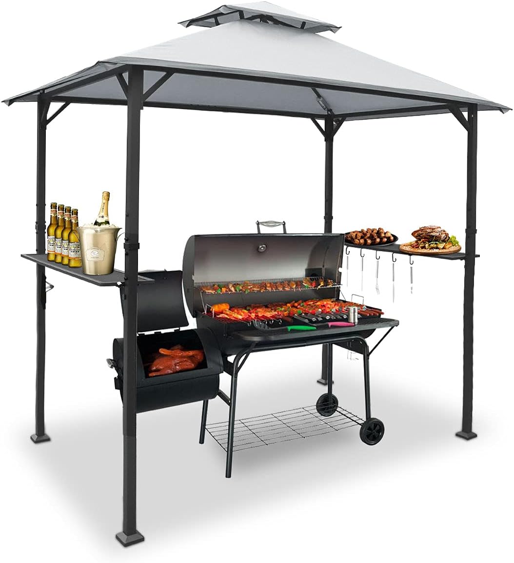 8'x5' Grill Gazebo BBQ Patio Shelter Canopy Y704