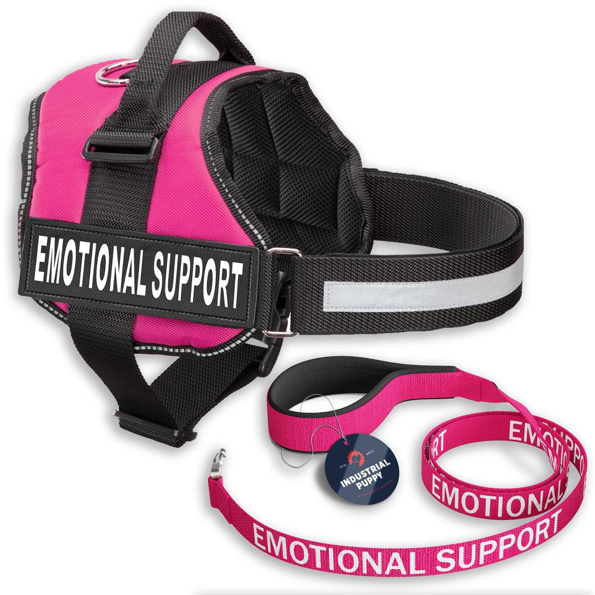 Emotional Support Dog Vest Harness with Reflective Straps and Leash Set S9571