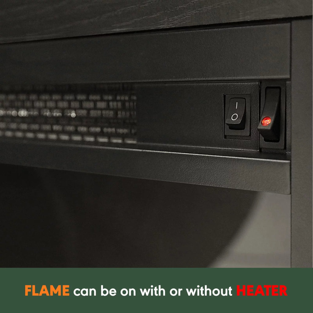 Corner TV Stand with Fireplace E489