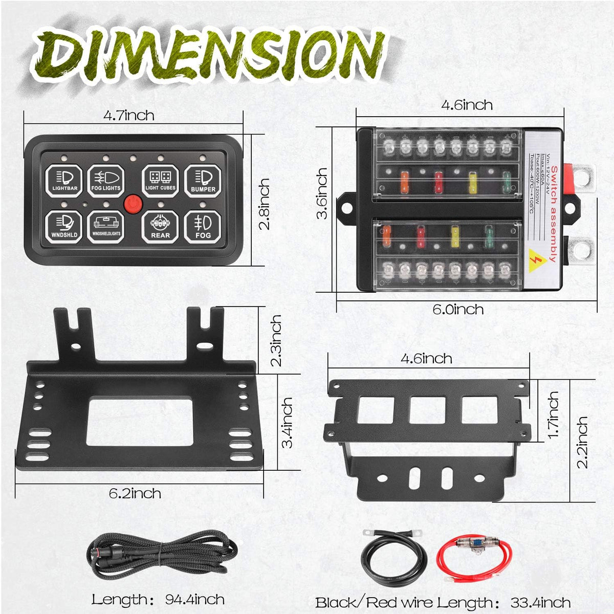 6 Gang Switch Panel Automatic Dimmable J315