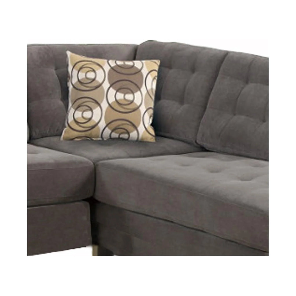 Charcoal Corduroy 2-Piece Sectional Sofa G9926