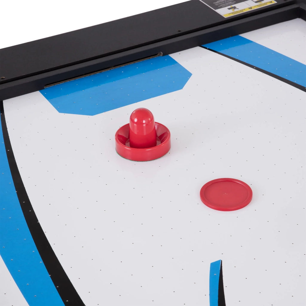 4 in 1 Multi Game Swivel Table with Air Powered Hockey, Table Tennis, Billiards, and Launch Football V649