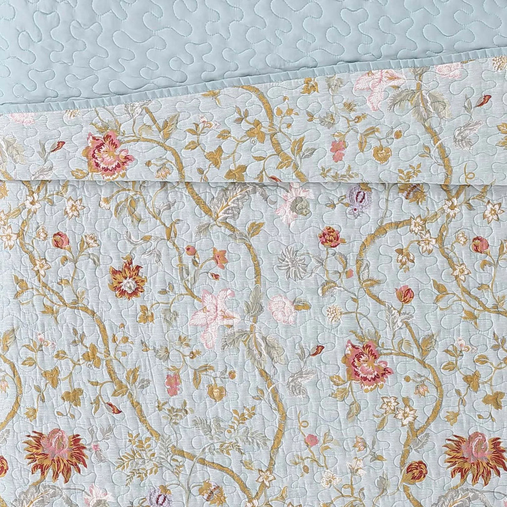 Bedford Blue Full / Queen Quilt Set O410