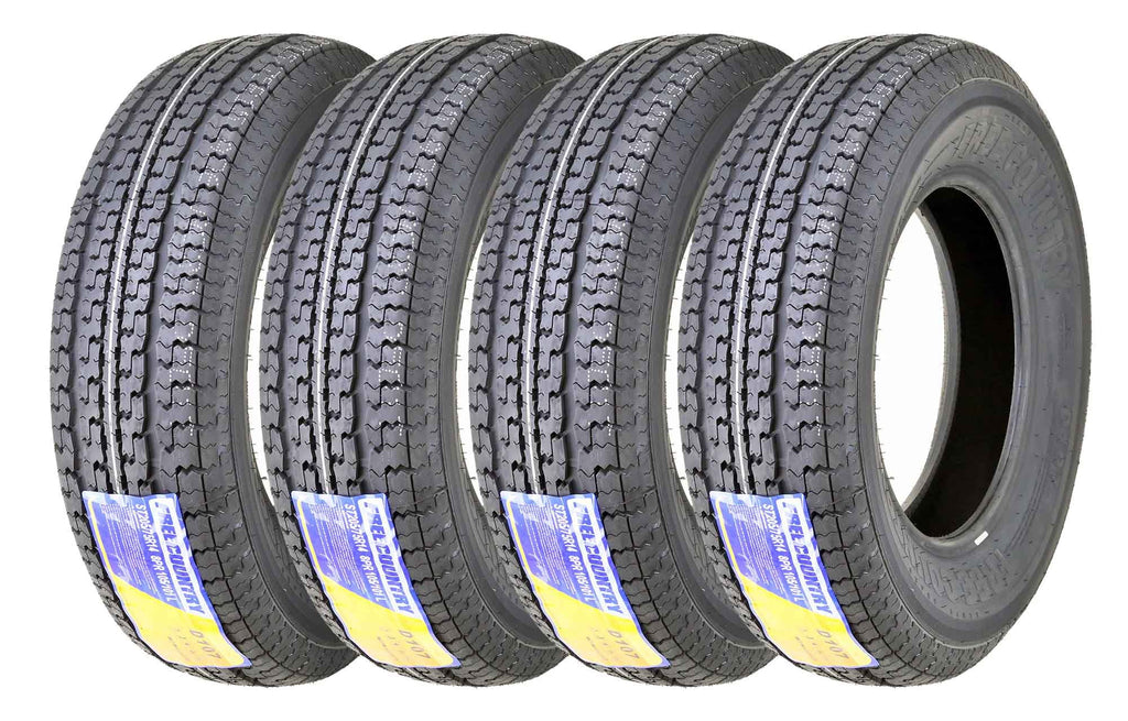 Set of 4 ST 205/75R14 Trailer Tires A8947