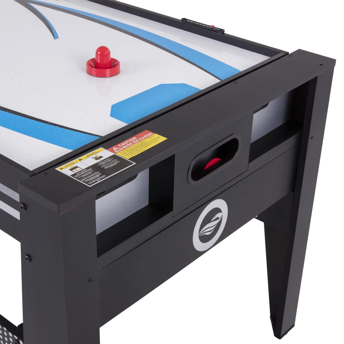 4 in 1 Multi Game Swivel Table with Air Powered Hockey, Table Tennis, Billiards, and Launch Football V649