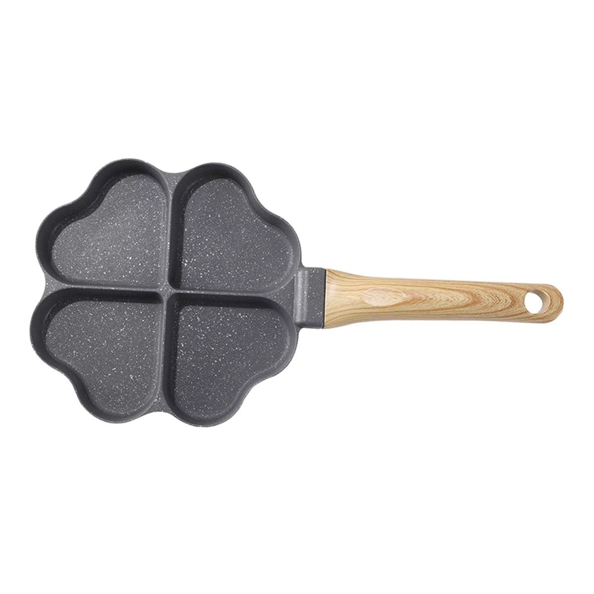 Black 4 Holes Egg Frying Pan D9479