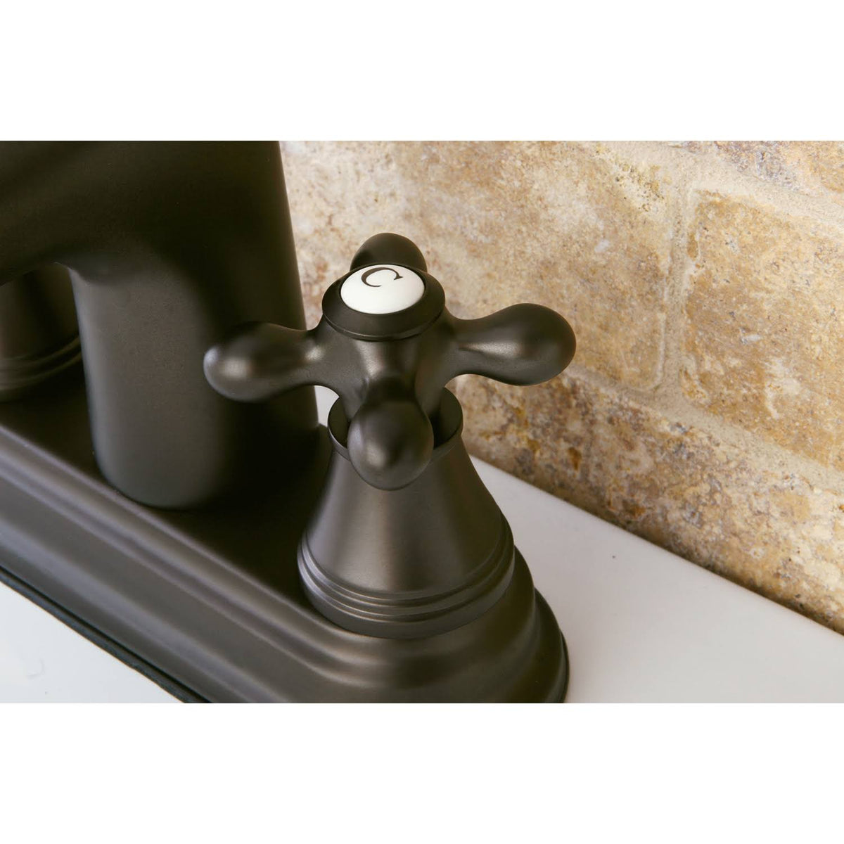 Oil Rubbed Bronze Centerset Lavatory Faucet with Pop-Up O798595
