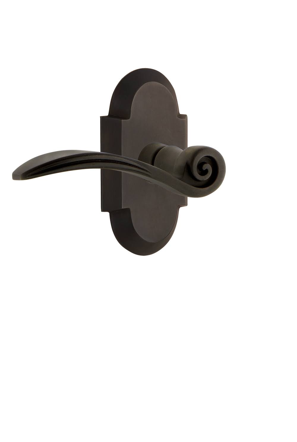 Oil-Rubbed Bronze Left Handed Passage Door Lever Set B4953
