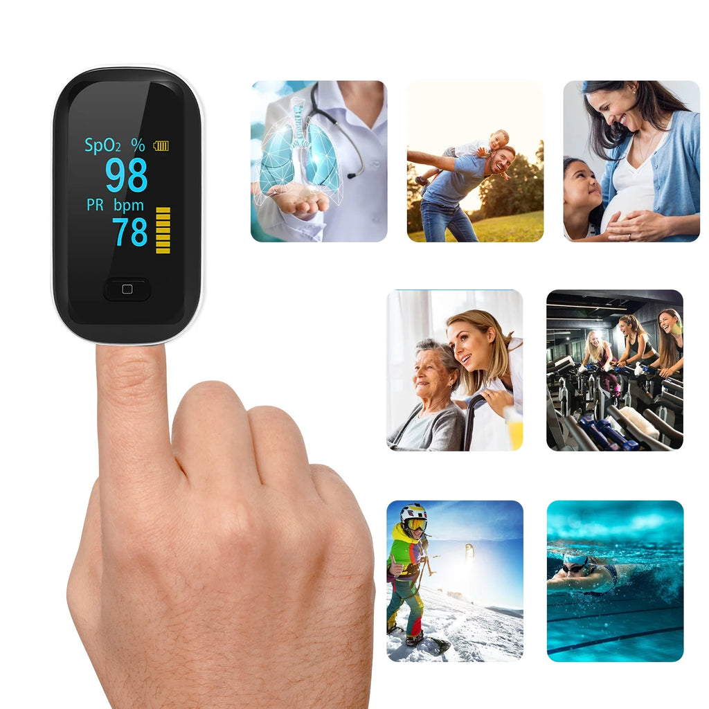 Portable OLED Pulse Oximeter Blood Oxygen Saturation Monitor K983091