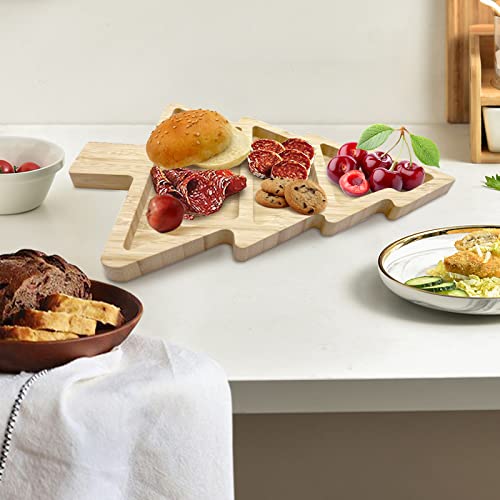 Bamboo Serving Platter Charcuterie Board Set with Knife & Fork H250