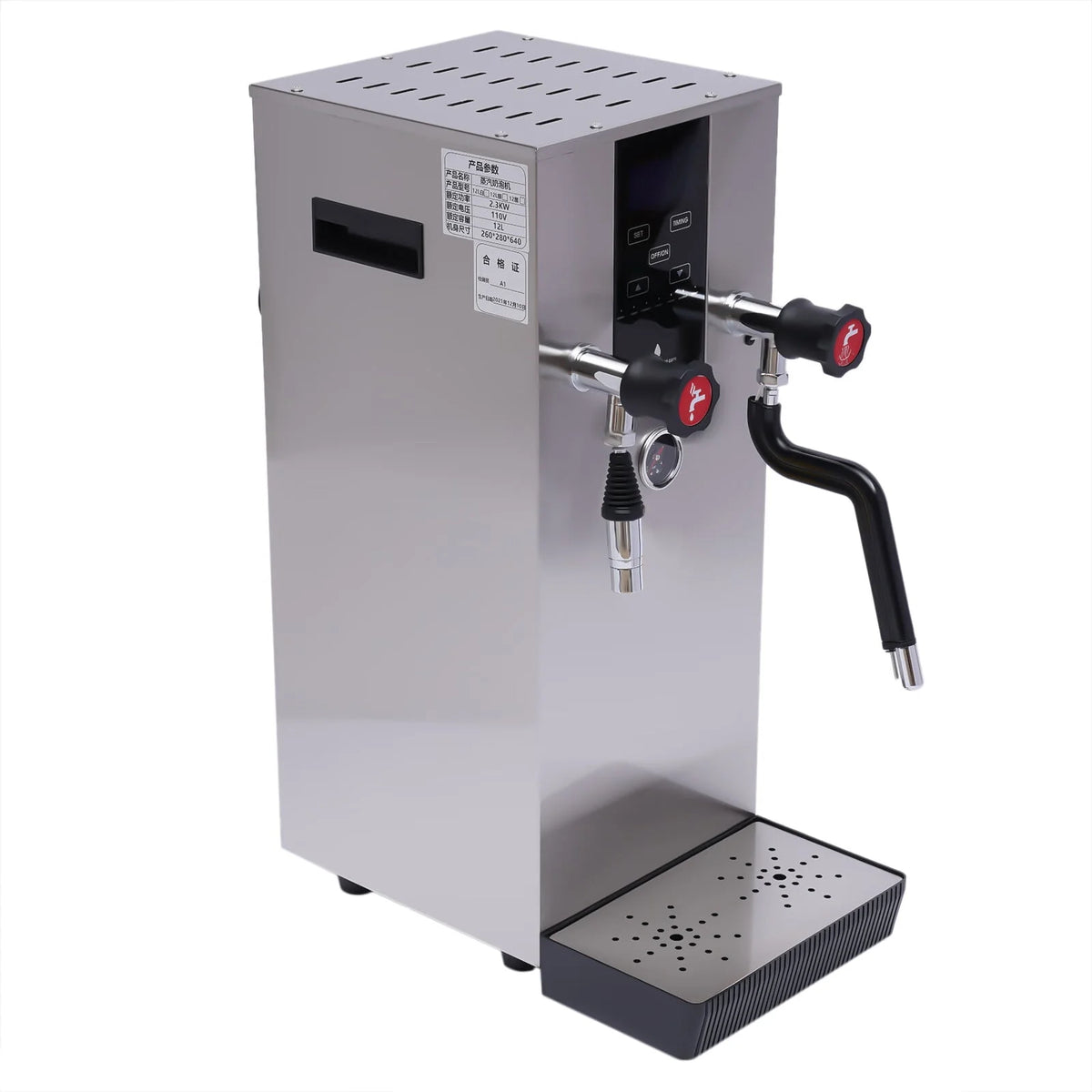 Commercial Steam Water Boiling Machine Milk Frother 2300W 110V M755