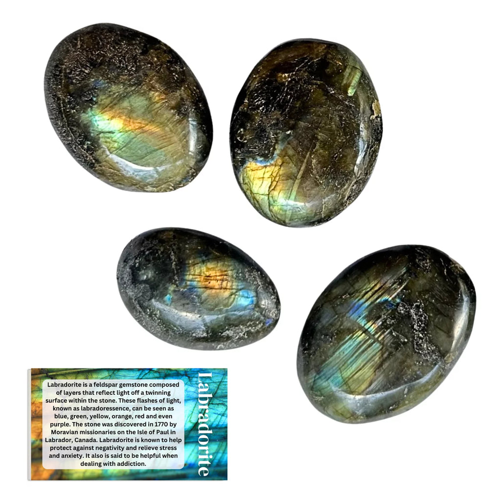 Labradorite Palm Stones D1512