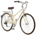700c 7 Speeds Cream Hybrid Bike W744