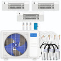 30,000 BTU 3 Zone Ceiling Cassette Ductless Air Conditioner and Heat Pump H296329