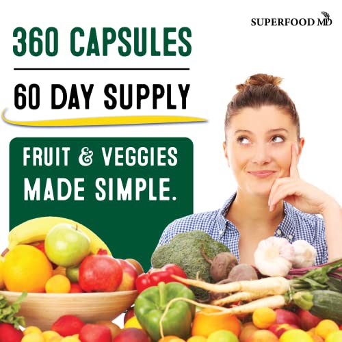 Fruit and Veggie Supplement 180 Count Pack of 2 F7918