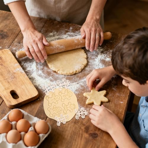 4 Pcs Large Gingerbread Man Cookie Cutter Set D8901