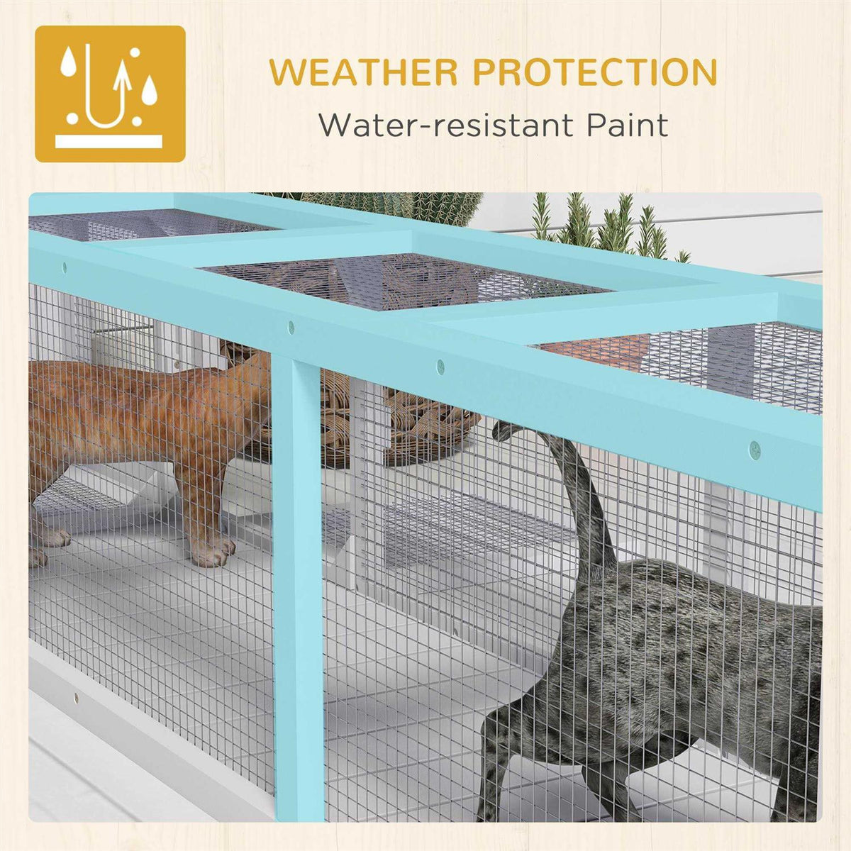 Extendable Wooden Outdoor Cat Tunnel O447