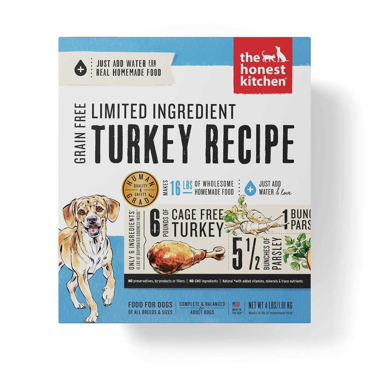 Grain Free Turkey Recipe Dehydrated Dog Food H61337