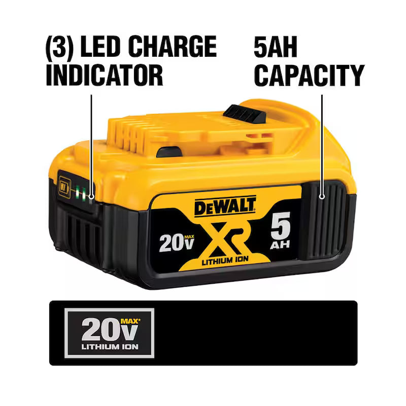 20V MAX Lithium-Ion 5.0Ah Battery 5 Pack G55931