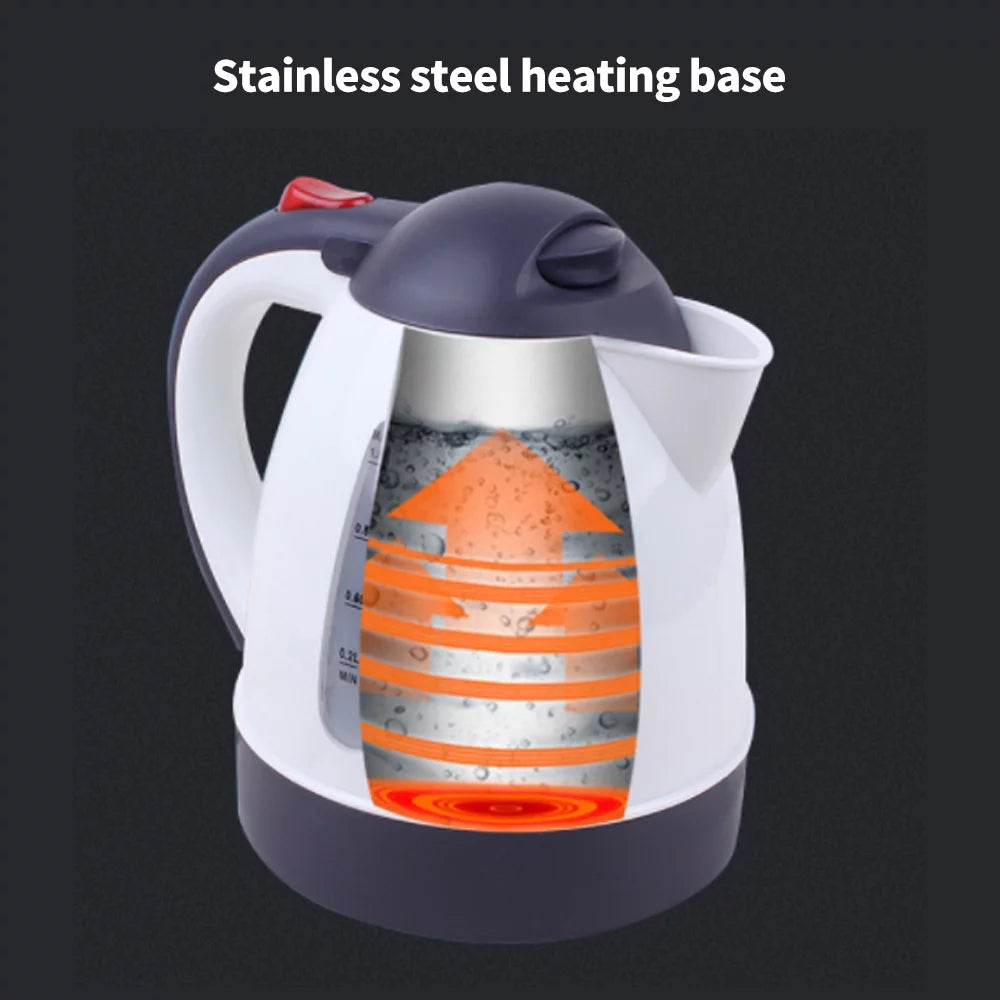 1000mL 24V 250W Portable Electric Kettle White N365