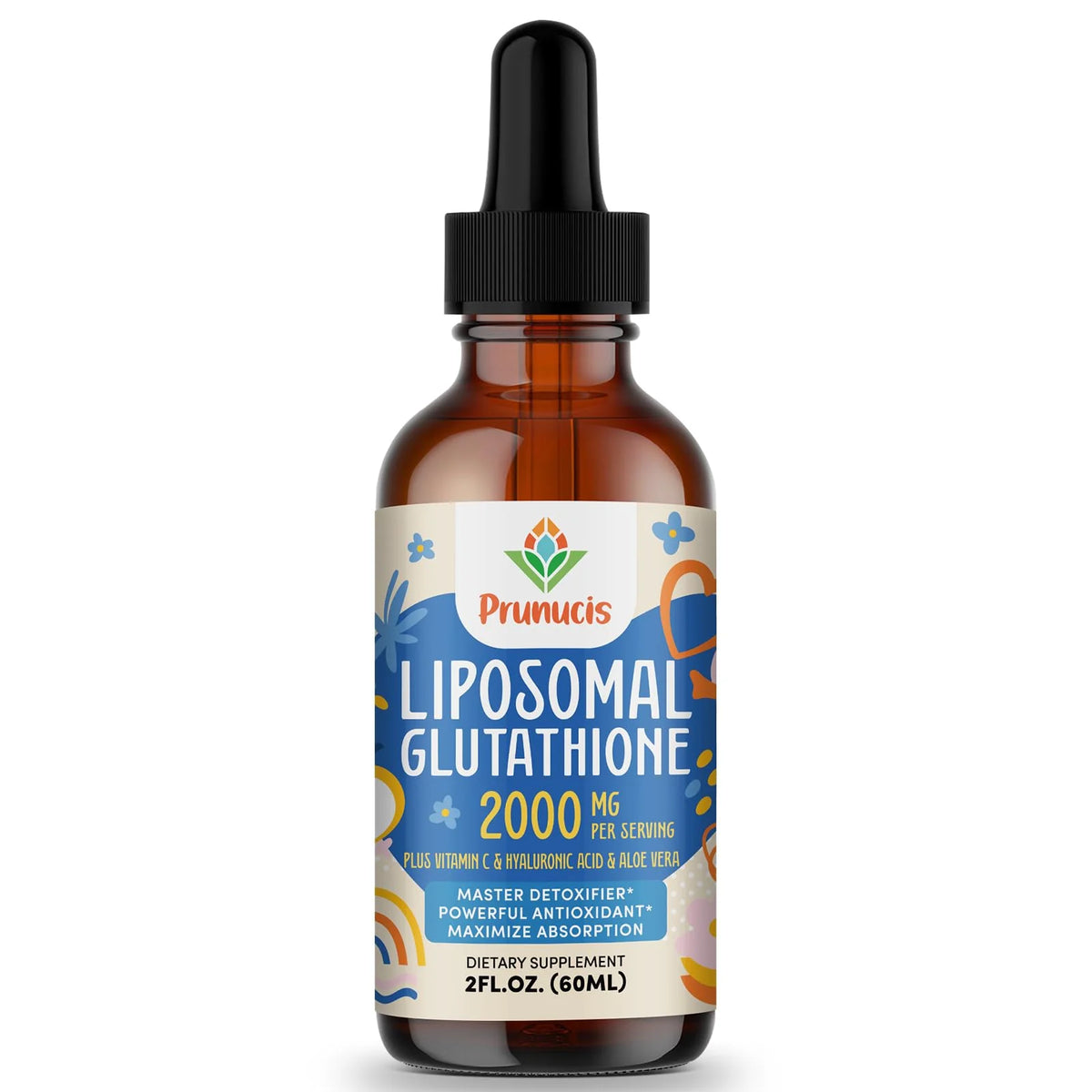 2000MG Liposomal Glutathione Liquid Supplement 2 FL.OZ Q574