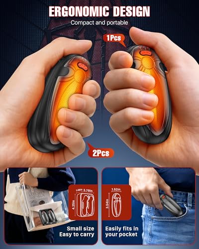2 Pack Rechargeable Electric Hand Warmers with Charging Case X8174