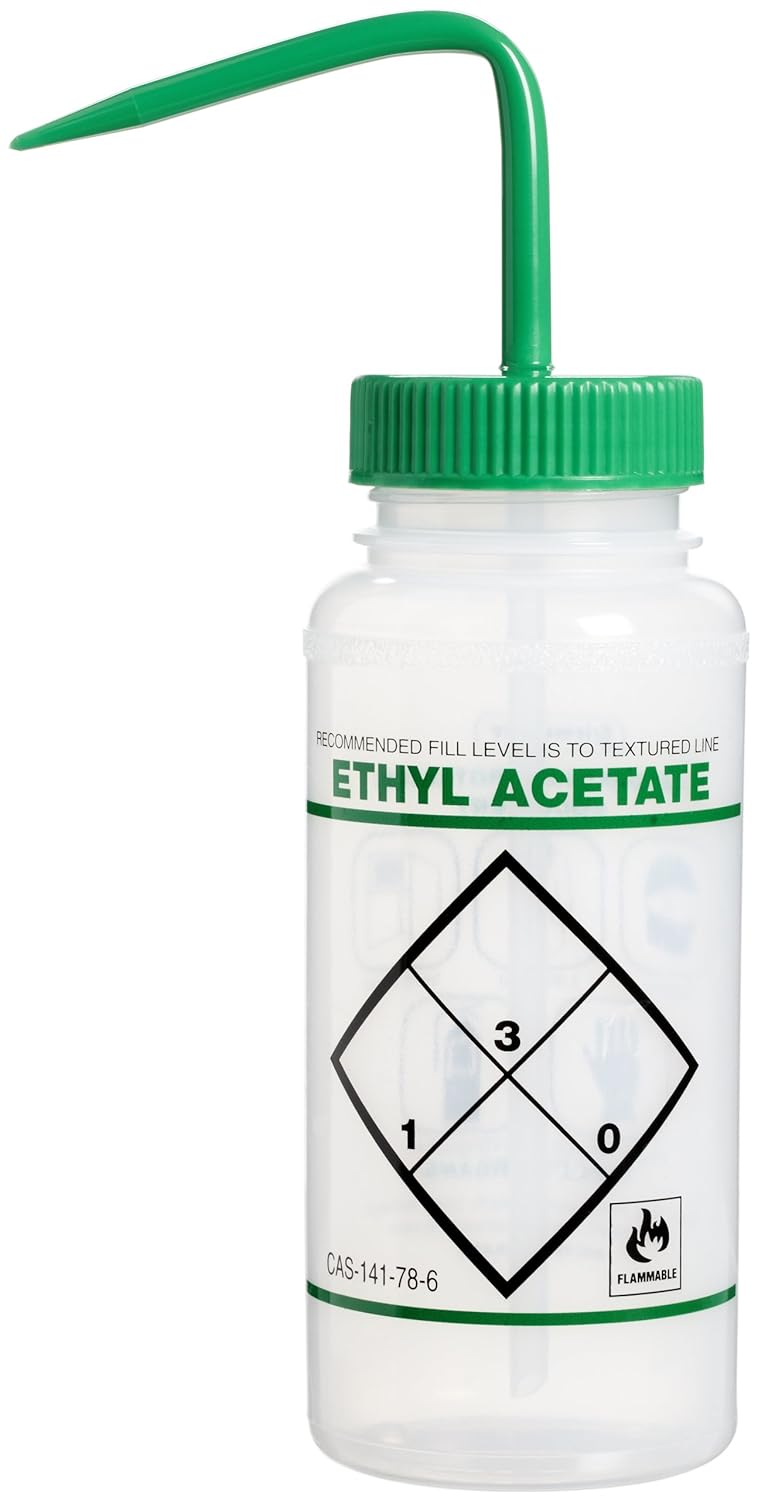1000ml Polyethylene Wash Bottles with Blue Cap Pack of 6 Z743