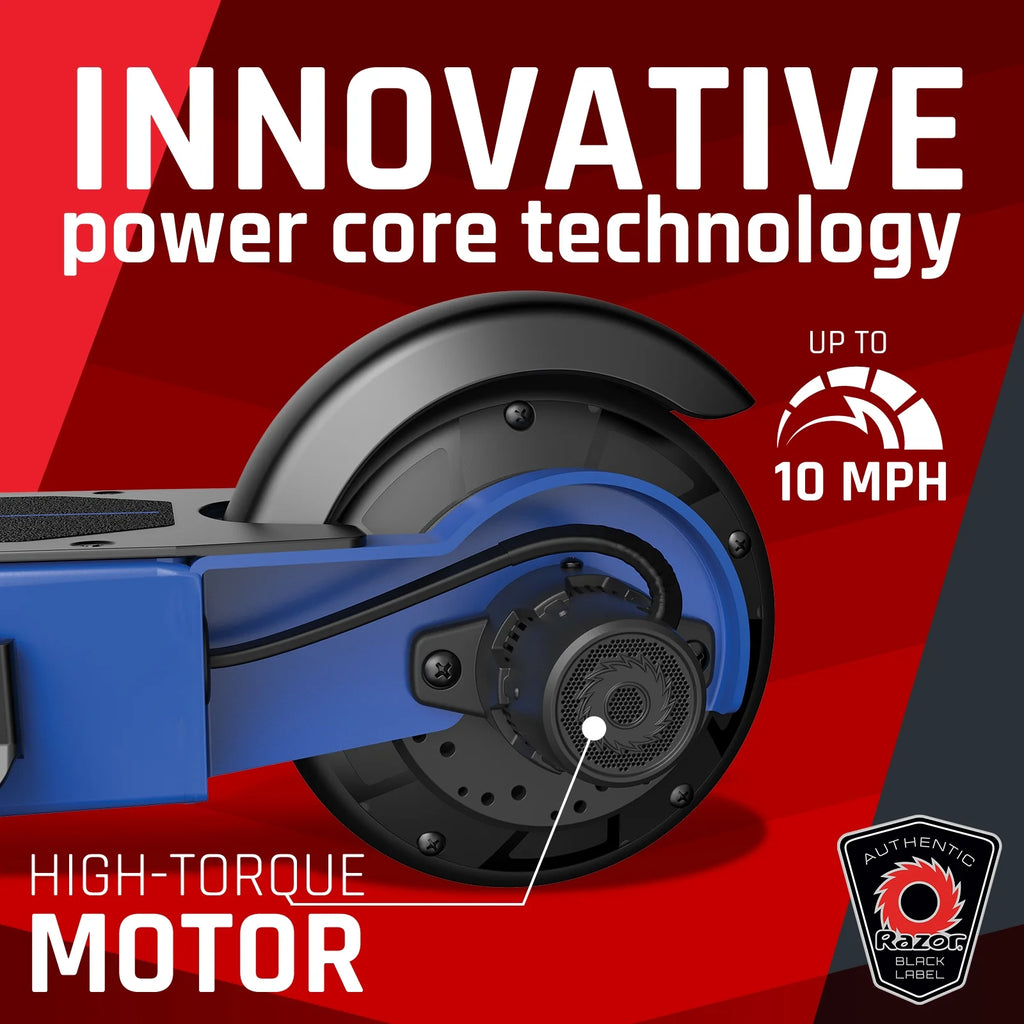Blue Electric Scooter with 8 Pneumatic Front Tire V815