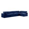Navy Velvet Modular Sectional E68791