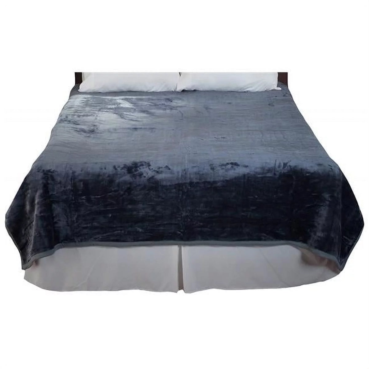 Soft Heavy Thick Plush Mink Blanket, 8 lbs - Grey O2363