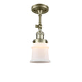 1 Light Semi Flush Mount Antique Brass K7689