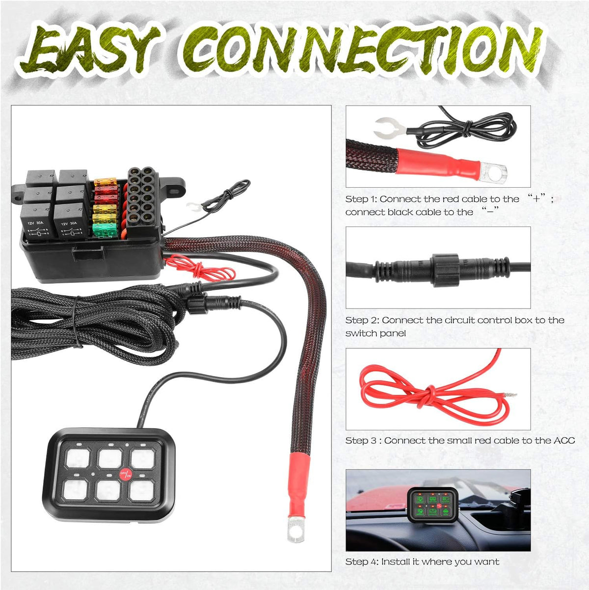 6 Gang Switch Panel Automatic Dimmable J315