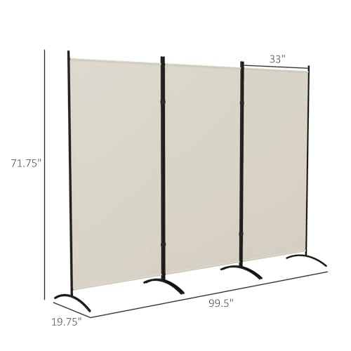 6 Ft Tall Folding Room Divider Z52236