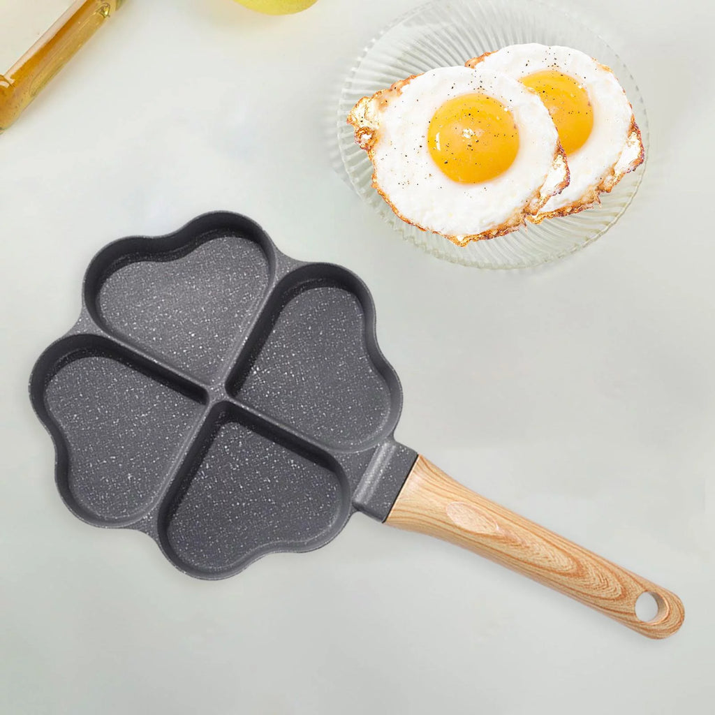 Black 4 Holes Egg Frying Pan D9479