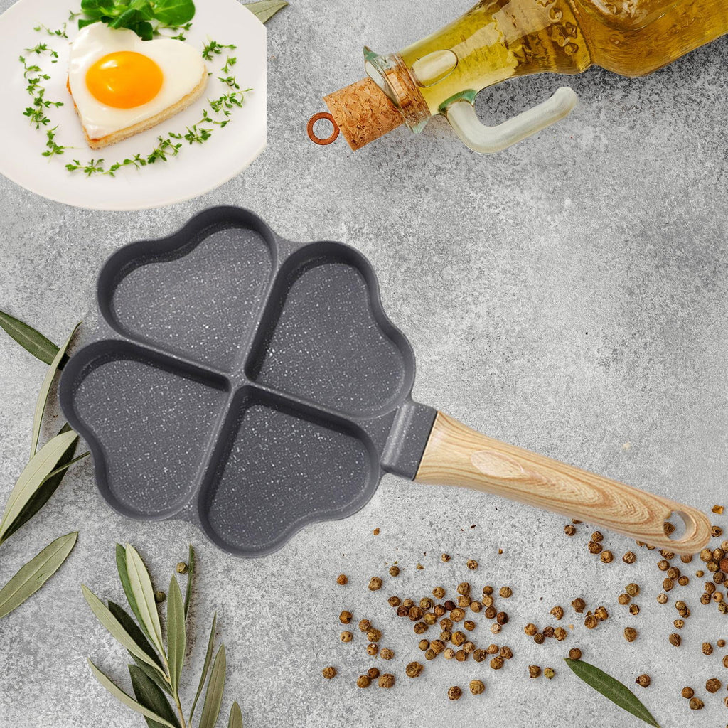 Black 4 Holes Egg Frying Pan D9479