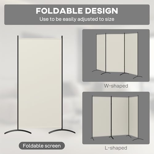 6 Ft Tall Folding Room Divider Z52236