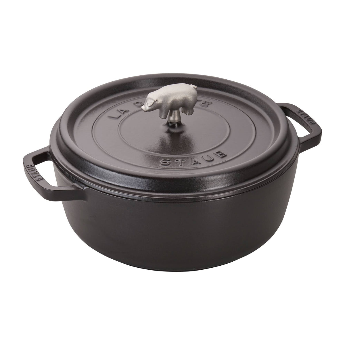 Cast Iron 6-qt Shallow Wide Round Cocotte T8499