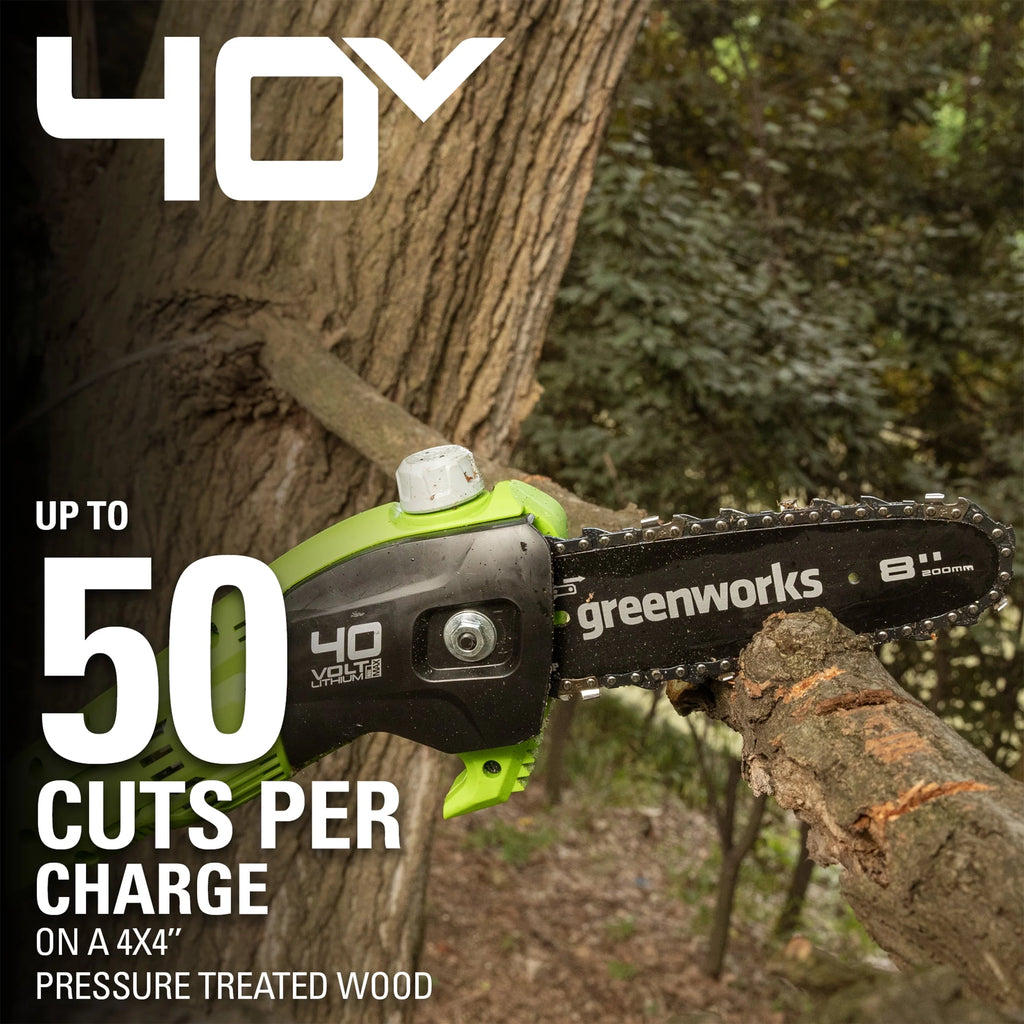40V Cordless Pole Saw with 2.0 Ah Battery and Charger Y4907