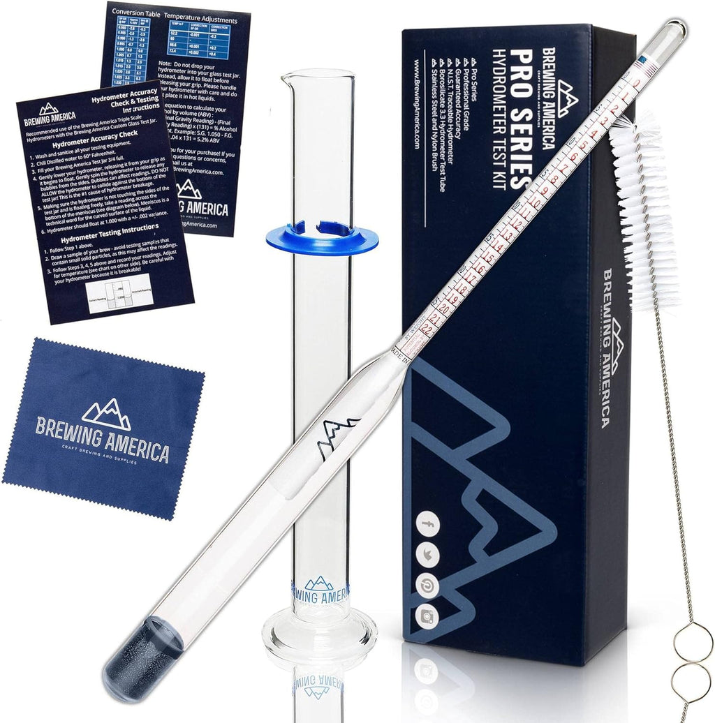 Borosilicate Glass Hydrometer Alcohol Tester Kit H613412
