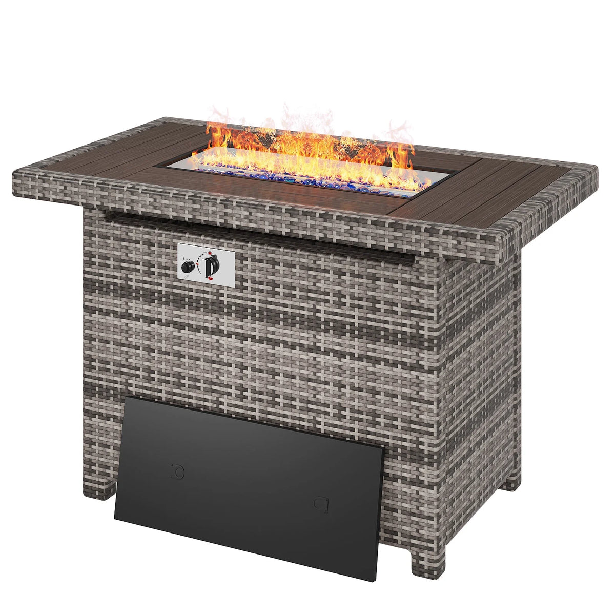 40'' 50,000 BTU Propane Gas Fire Pit Table with Cover C21255