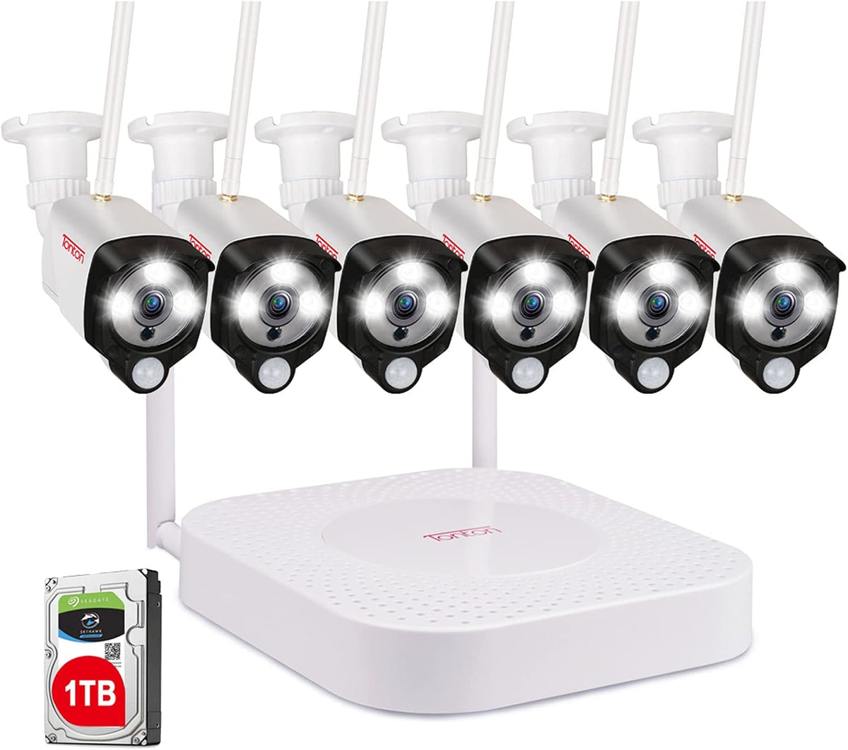 8CH NVR 6PCS 3MP Outdoor Bullet Cameras Security Camera System K78507