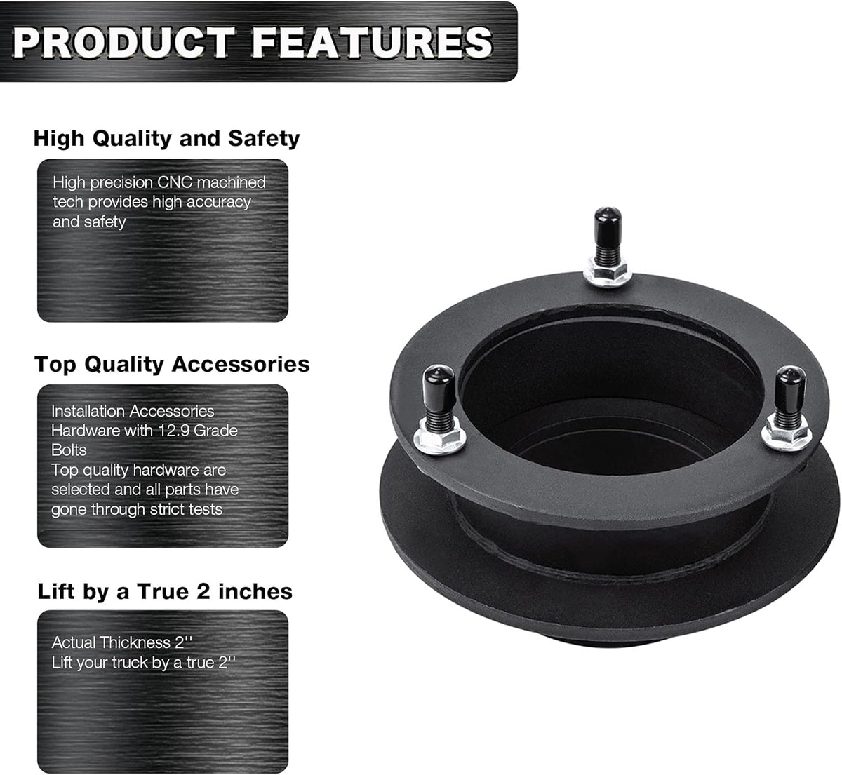 2 Front Leveling Lift Kits for 4WD Dodge Ram 1500 2500 3500 Trucks W311