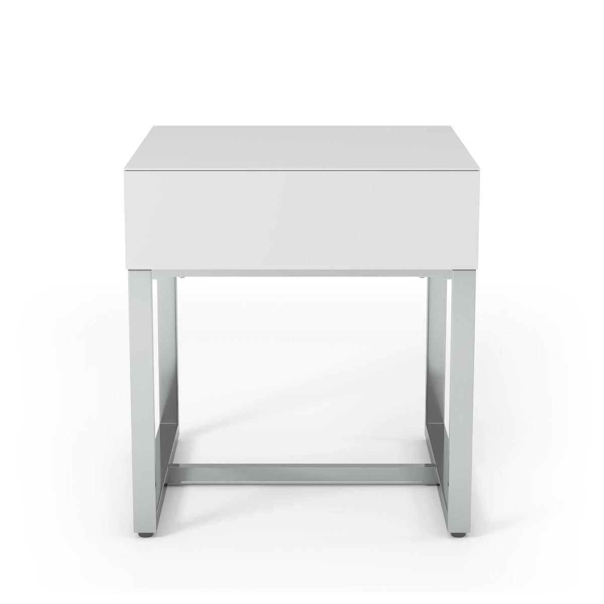 White Wood Rectangle End Table G517