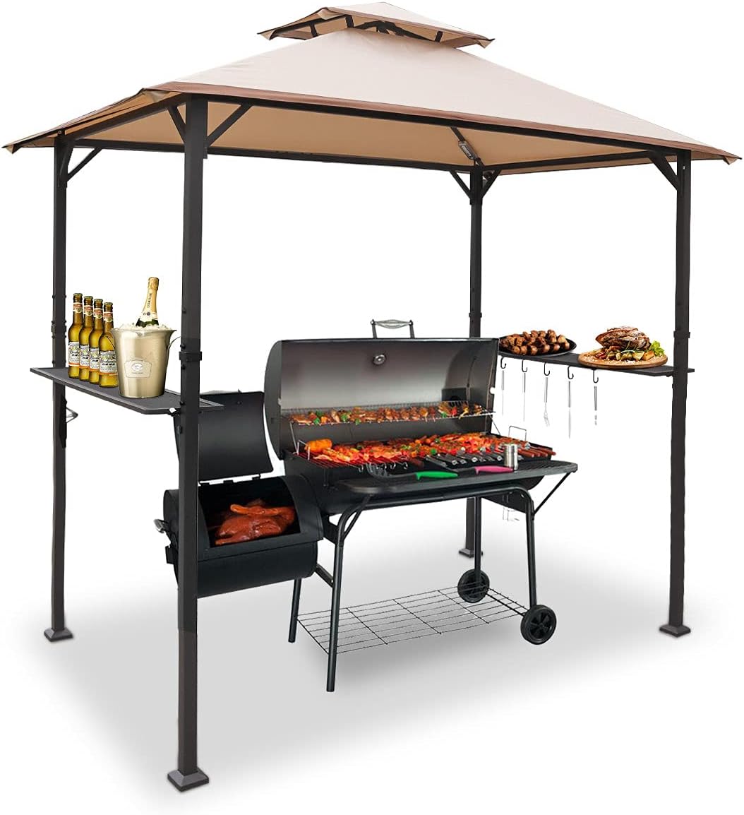 8'x5' Grill Gazebo BBQ Patio Shelter Canopy Y704