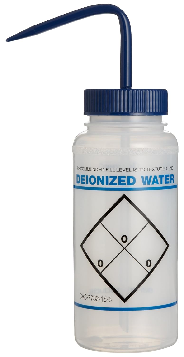 1000ml Polyethylene Wash Bottles with Blue Cap Pack of 6 Z743