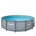 14 ft Round Metal Frame Above Ground Swimming Pool K87167